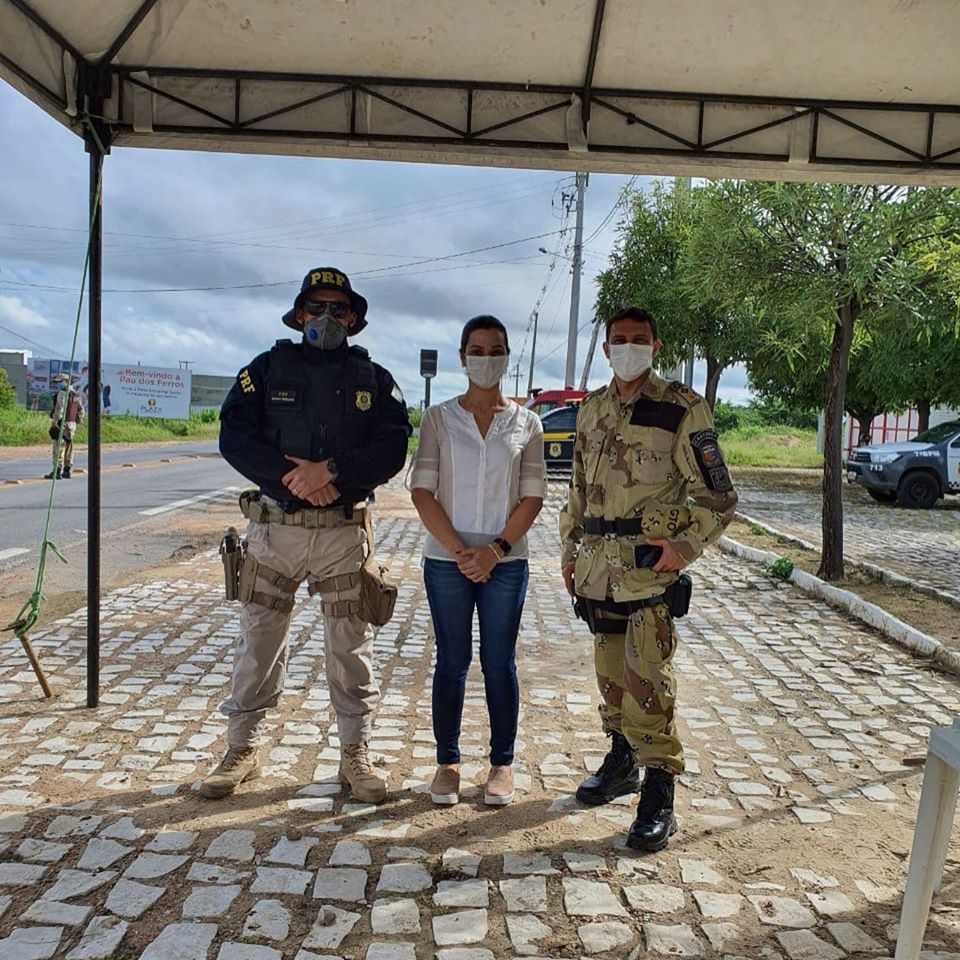 Barreira sanitária contra Covid-19 foi realizada em Pau dos Ferros no sábado, 23